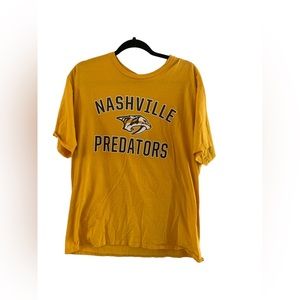 Nashville Predators Short Sleeve T Shirt NHL Hockey Yellow Adult‎ Xl